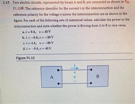 1.13 two electric circuits represented by boxes a and b|two electrical circuits explained.